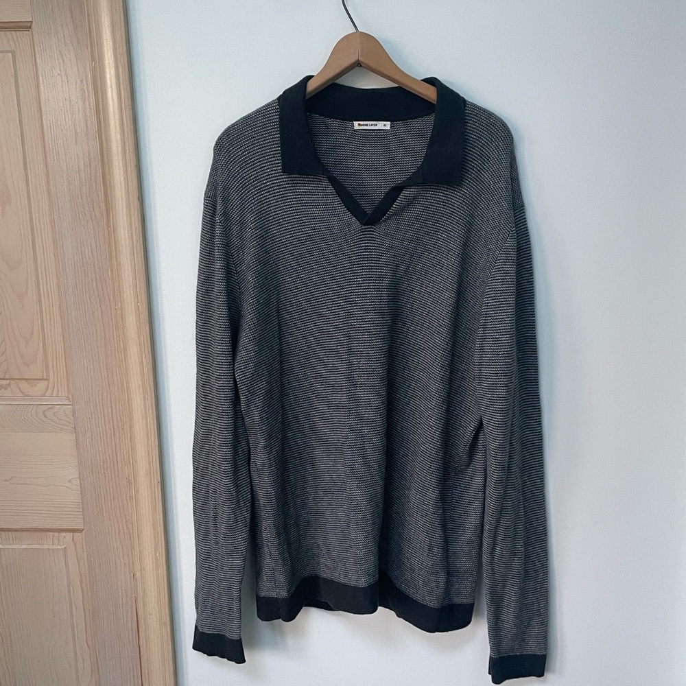 Marine Layer Knit Liam Sweater gray